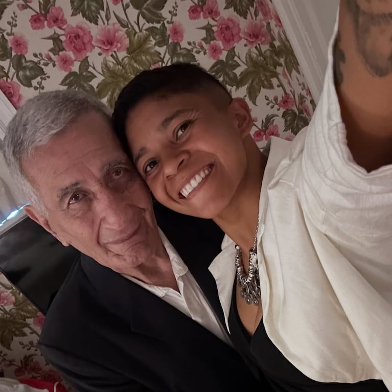 Juan Ramón Verón y Agustina Amaro. Foto: Instagram @amaroagustina