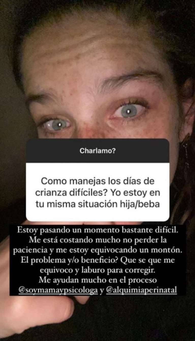 Juana Repetto, a corazón abierto sobre la crianza de sus hijos: "Me estoy equivocando un montón"
