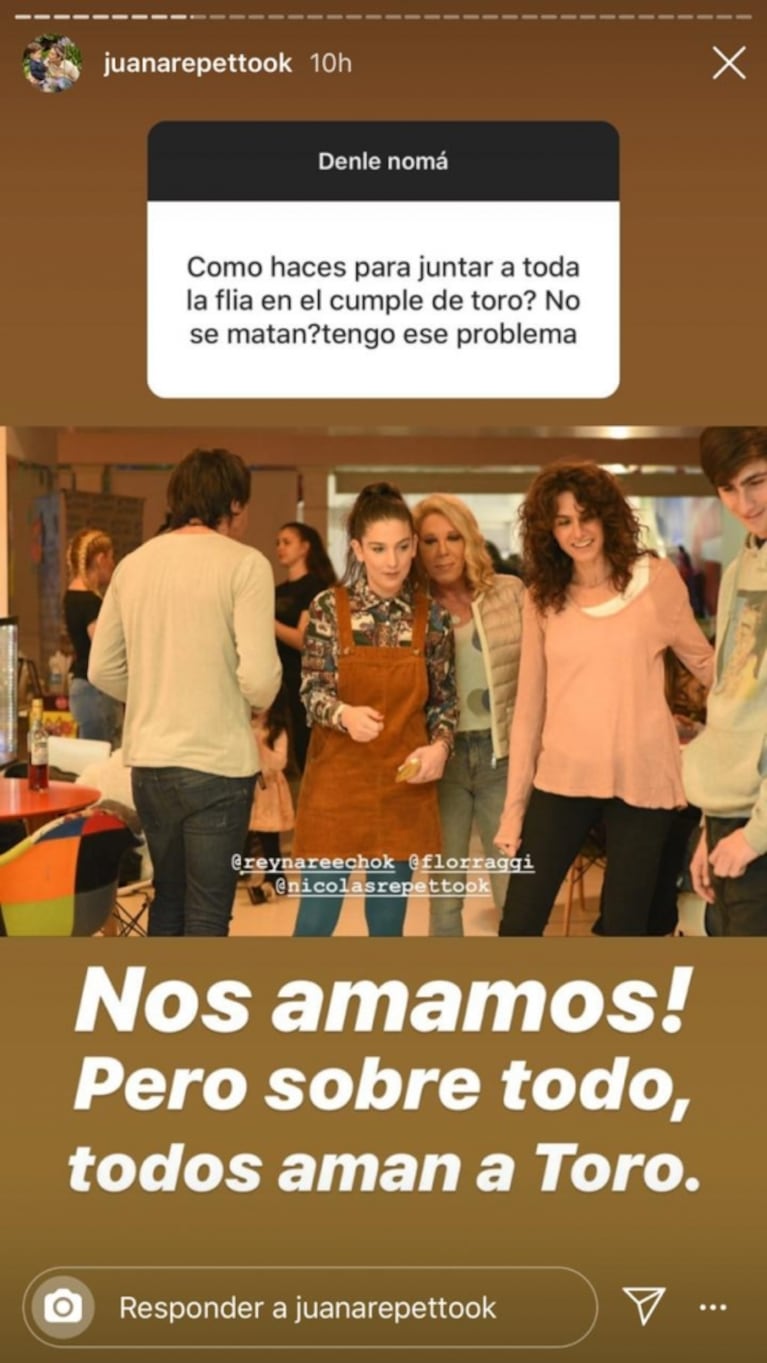 Juana Repetto contó cómo es su familia ensamblada con Reina Reech, Nicolás Repetto y Florencia Raggi: "¡Nos amamos!"