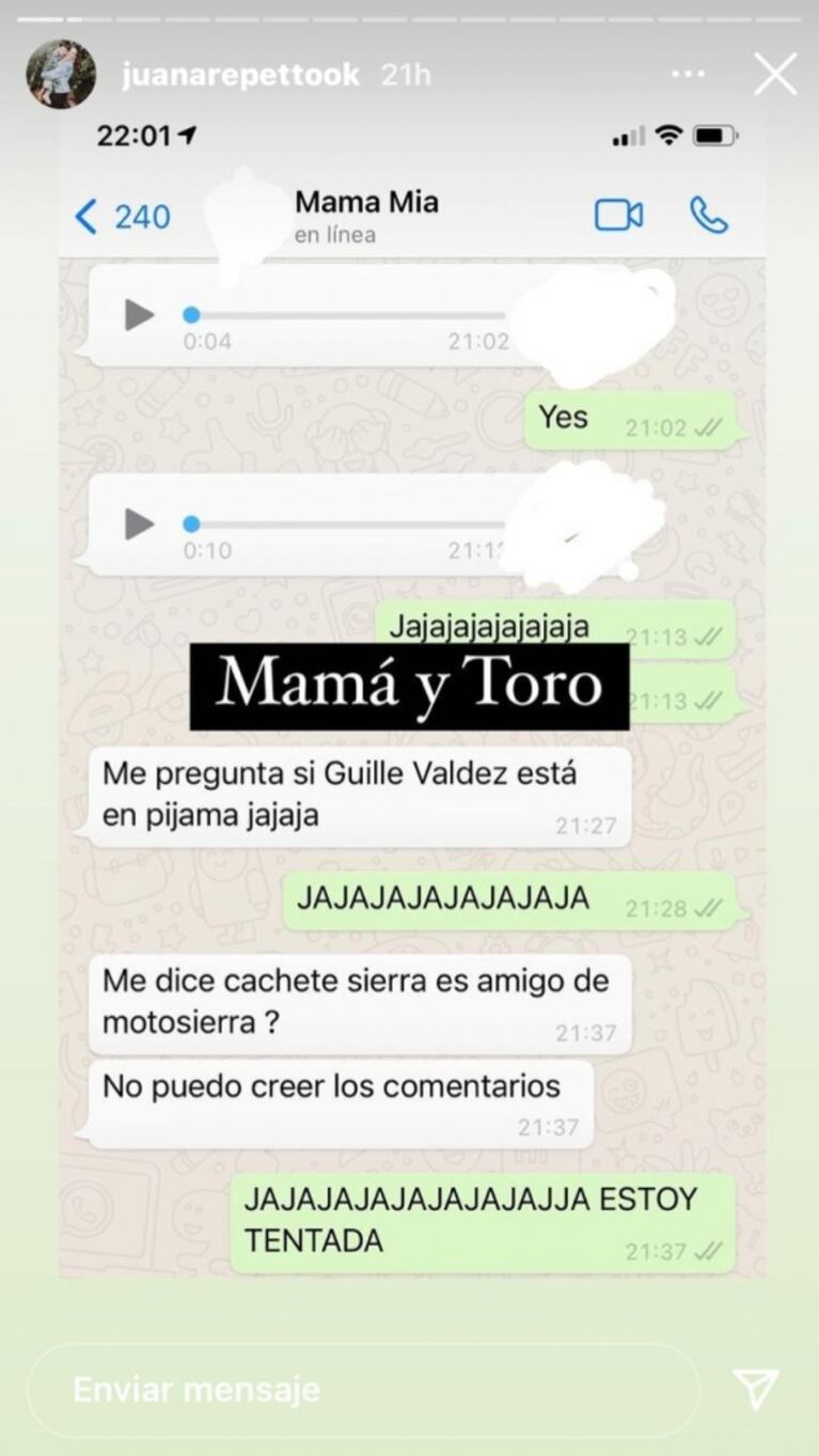 Juana Repetto contó que su hijo Toribio es fanático de La Academia: "No puedo creer los comentarios"