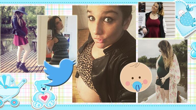 Juana Repetto, embarazada de cinco meses (Foto: Twitter e Instagram)