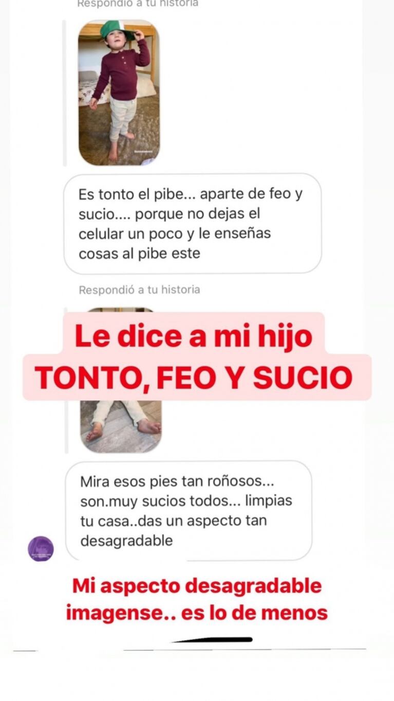 Juana Repetto, furiosa con una mujer que criticó a su hijo: "Le dice tonto, feo y sucio; ¿me ayudan a denunciarla?"