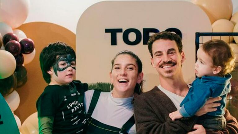 Juana Repetto le celebró el cumple a su hijo Toro.