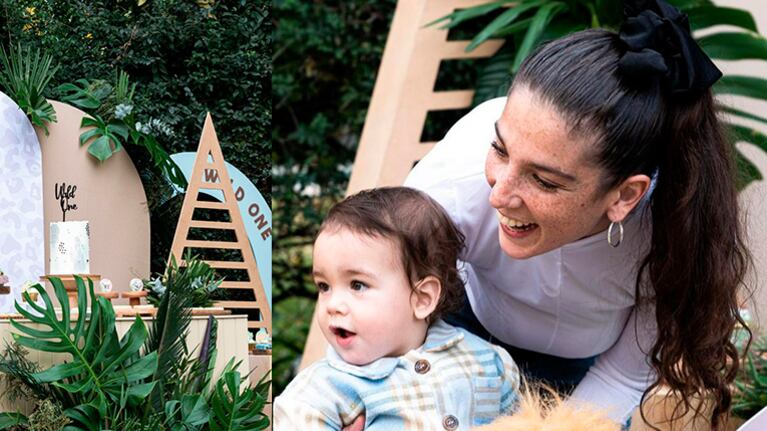 Juana Repetto le celebró el primer año a su hijo Belisario.