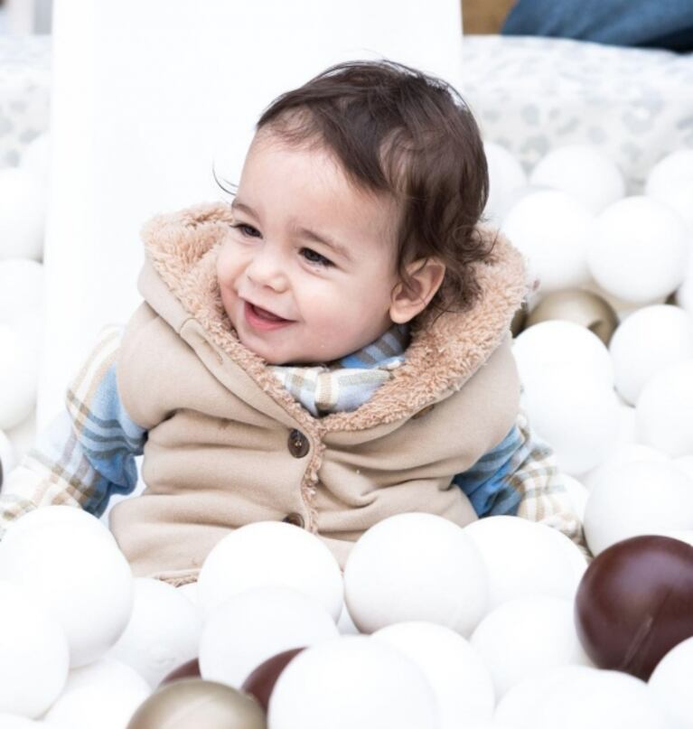 Juana Repetto le celebró el primer año a su hijo Belisario: el tierno álbum de fotos