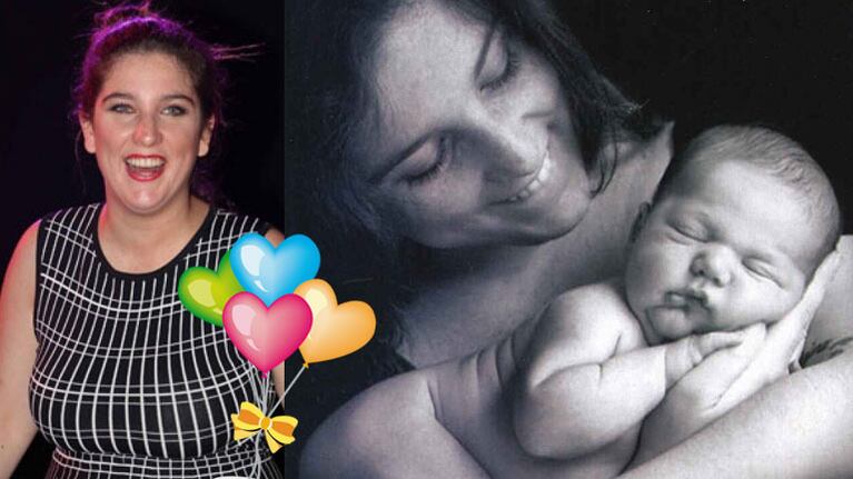 Juana Repetto posó divina junto al pequeño Toribio (Fotos: Web y Gente).