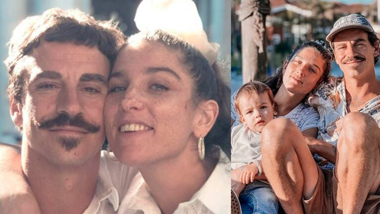 Juana Repetto y Sebastián Graviotto celebraron sus dos años de casados en la playa.