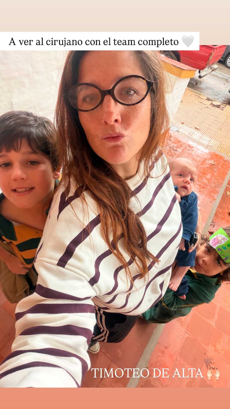 Juana Repetto y sus hijos (Foto: Instagram @juanarepetto)