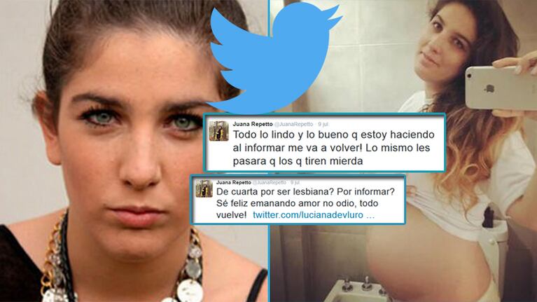 Juana Repetto y un nuevo y agresivo cruce con seguidores en Twitter.