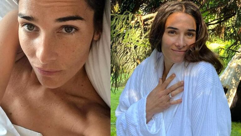 Juana Viale compartió una foto desde la cama del hotel donde pasa la cuarentena.