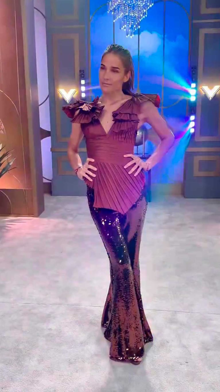 Juana Viale en Almorzando con Juana  (Foto: Instagram @lamesazarg)