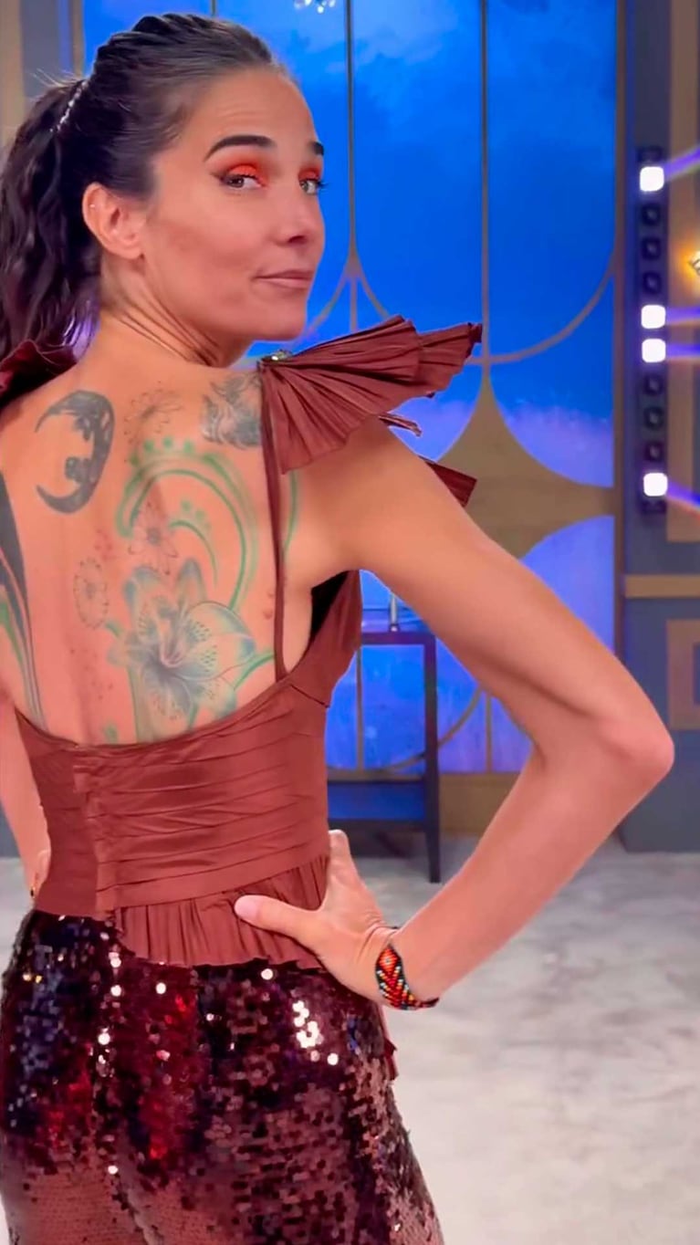 Juana Viale en Almorzando con Juana  (Foto: Instagram @lamesazarg)