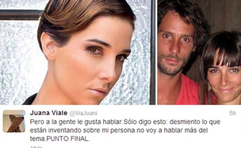 Juana Viale negó la crisis con Gonzalo Valenzuela.. (Fotos: Web)