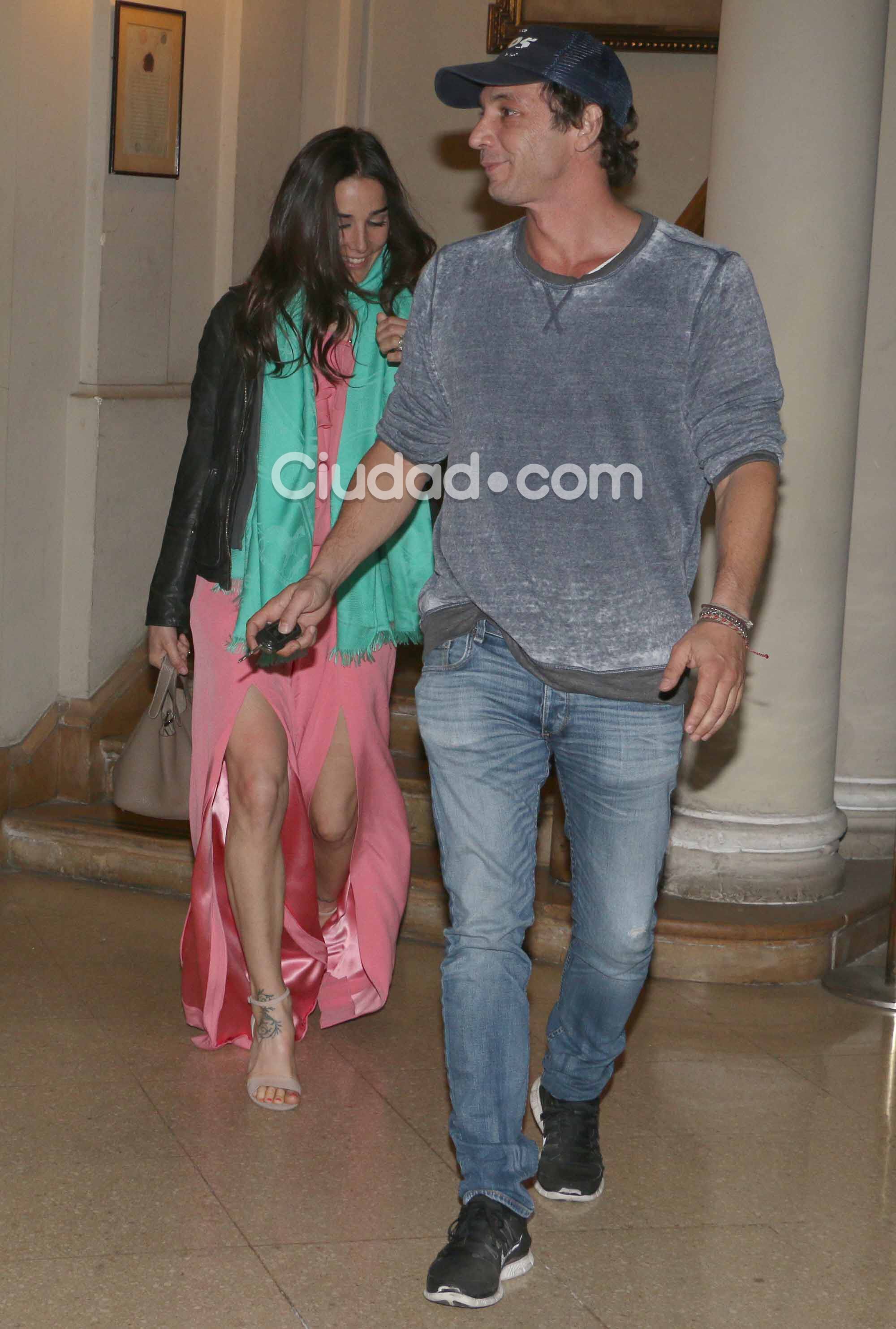 Juana Viale y Diógenes Vázquez, juntos por primera vez (Fotos: Movilpress). 