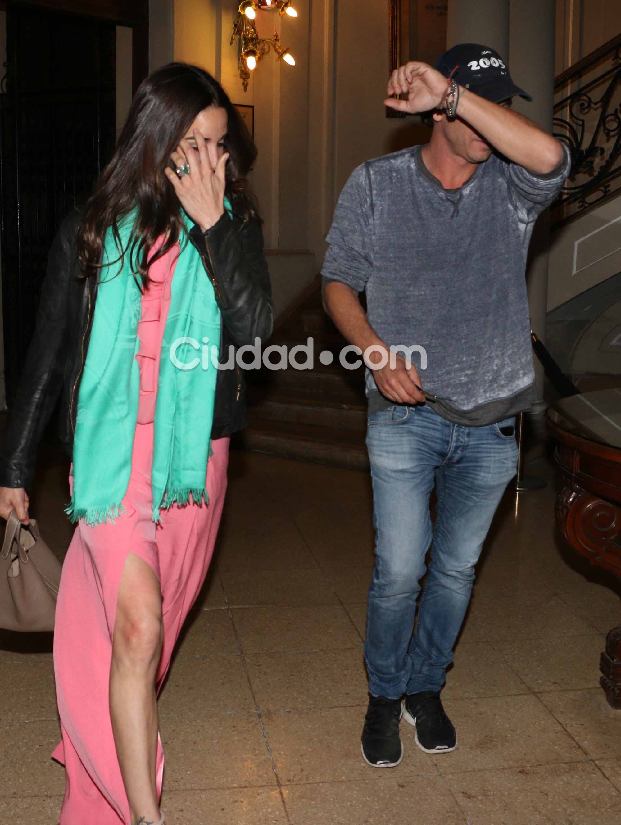 Juana Viale y Diógenes Vázquez, juntos por primera vez (Fotos: Movilpress). 