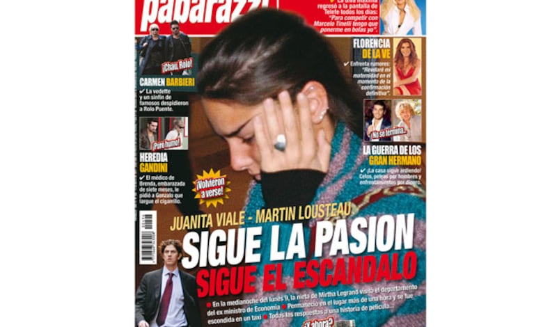 Juana Viale y Martín Lousteau, protagonistas de otra tapa explosiva de la revista Paparazzi.
