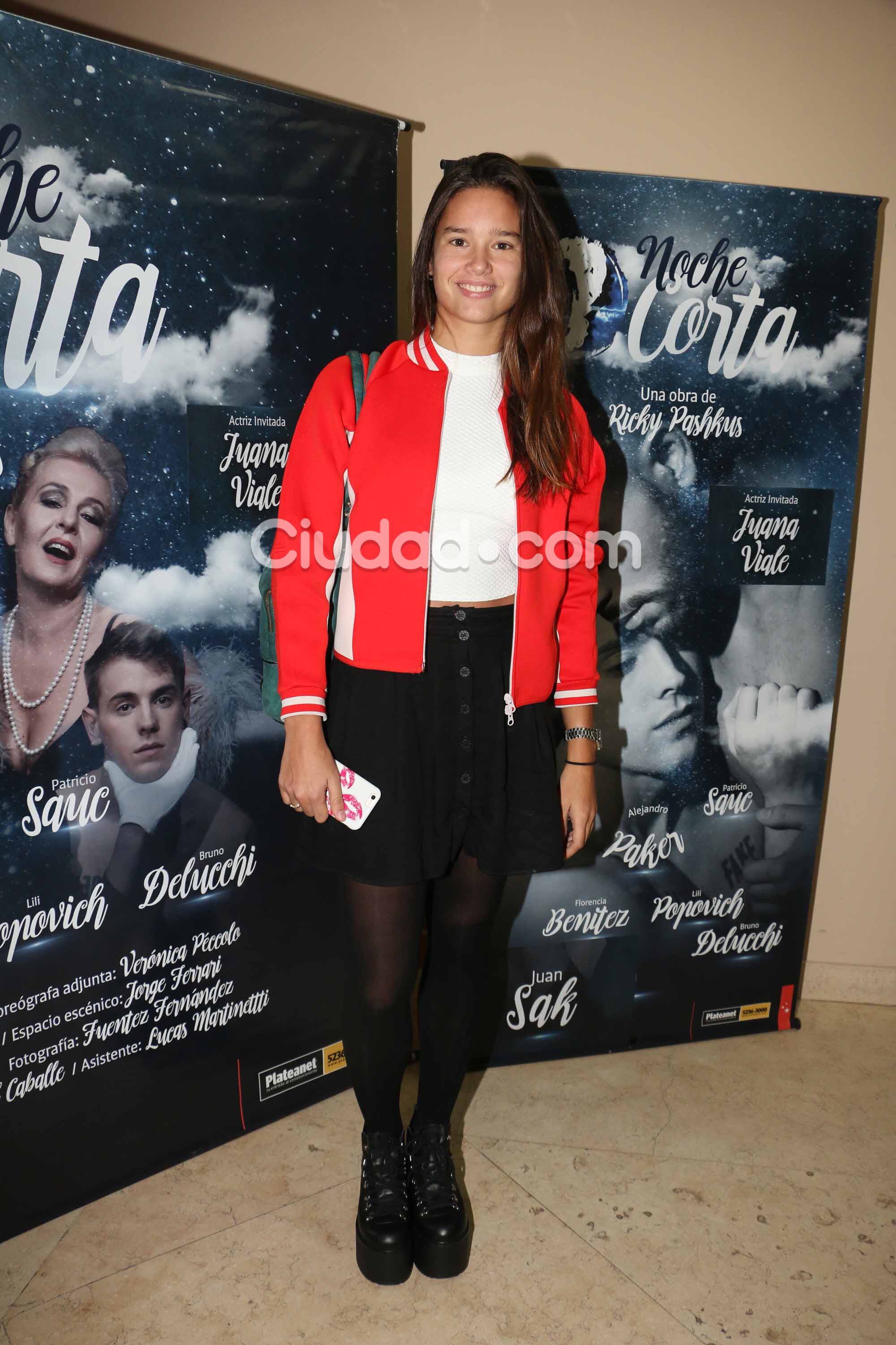 Juana Viale y su debut en un musical de la calle Corrientes. (Foto: Movilpress)