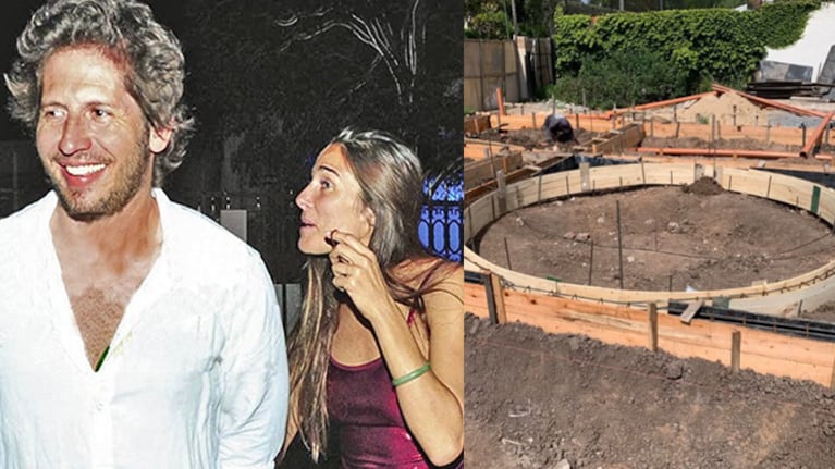 Juana Viale y su novio están construyendo una original casa para mudarse juntos.