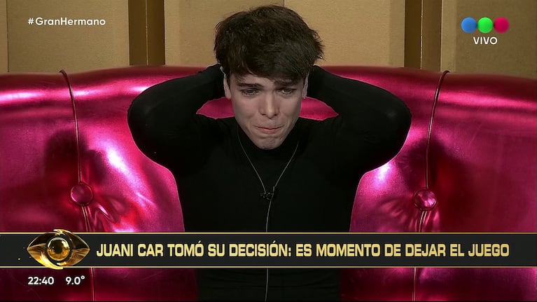 Juanicar abandonó Gran Hermano tras enterarse del problema de salud de su mamá: el desgarrador llanto de sus compañeros