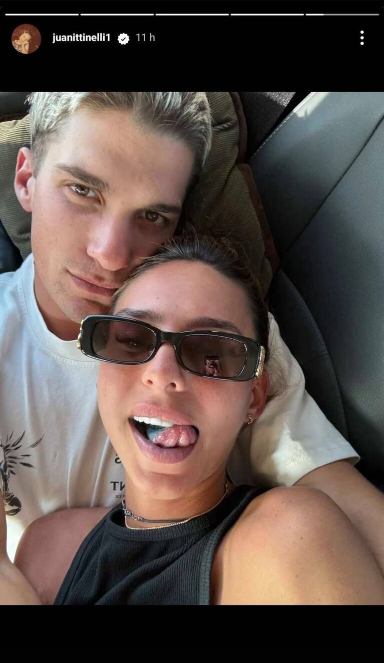 Juanita Tinelli compartió una foto íntima con su novio en medio de los rumores de infidelidad. Foto: Instagram