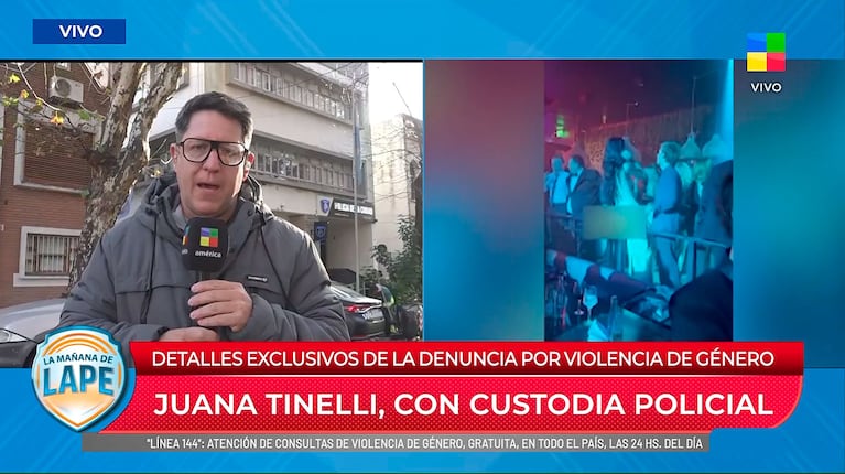 Juanita Tinelli quedó con custodia tras denunciar a su ex por violencia de género (captura de América TV)