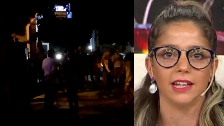Juariu mostró imágenes de las amigas de Guadalupe pidiendo justicia.