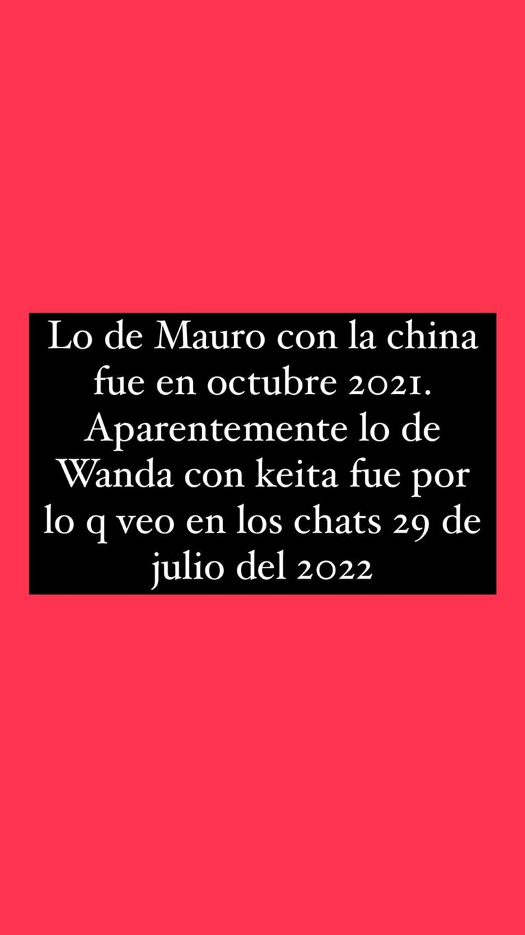 Juariu sobre Wanda Nara y Mauro Icardi.