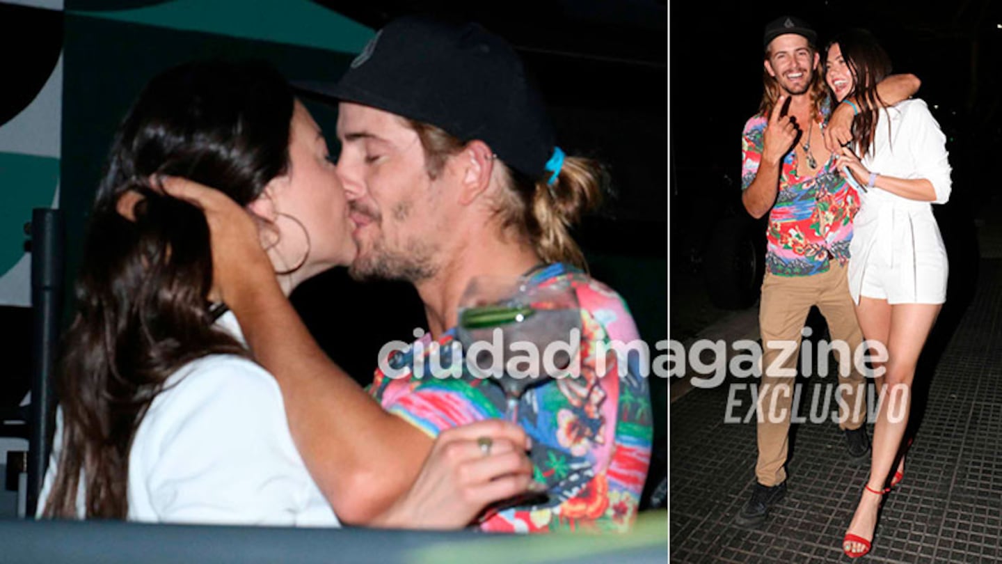 Jujuy Jiménez, a los besos apasionados con su nuevo novio Bautista Bello (Movilpress)