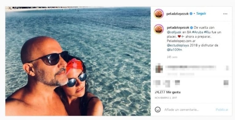 Jujuy Jiménez reveló el momento en el que se dio cuenta de que tenía que separarse del Pelado López en un viaje a Aruba