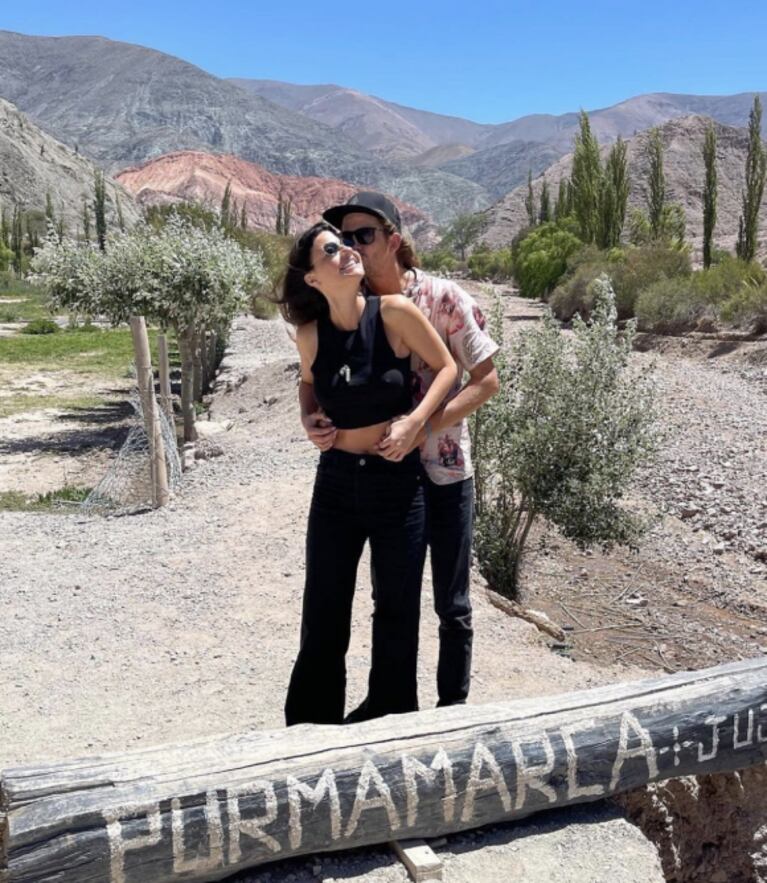 Jujuy Jiménez viajó para presentarle a su familia a su novio polista: "Qué lindo es seguir creyendo en el amor"