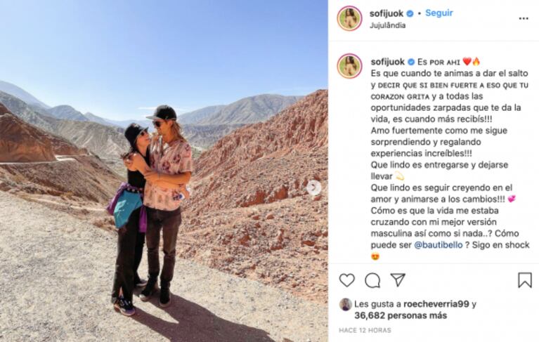 Jujuy Jiménez viajó para presentarle a su familia a su novio polista: "Qué lindo es seguir creyendo en el amor"