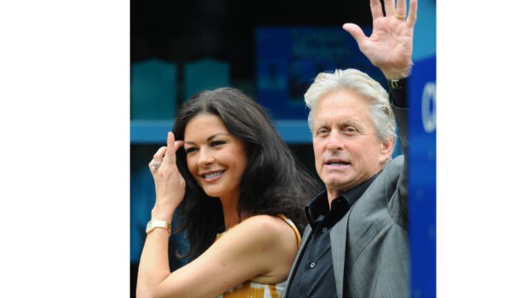 Jul. 23, 2010 - Cardiff - Michael Douglas and Catherine Zeta Jones leave the Children's Hospital for Wales in Cardiff's University Hospital. --..Ref 88550, HES --..23 July, 2010 --..Picture by Dafydd Ifans/ Retna Pictures --..Non Exclusive, UK Rights Only (Credit Image: © UPPA/ZUMApress.com)