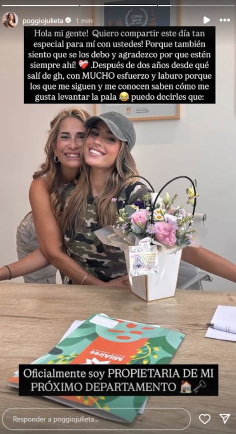 Juli es propietaria. Foto: IG | poggiojulieta