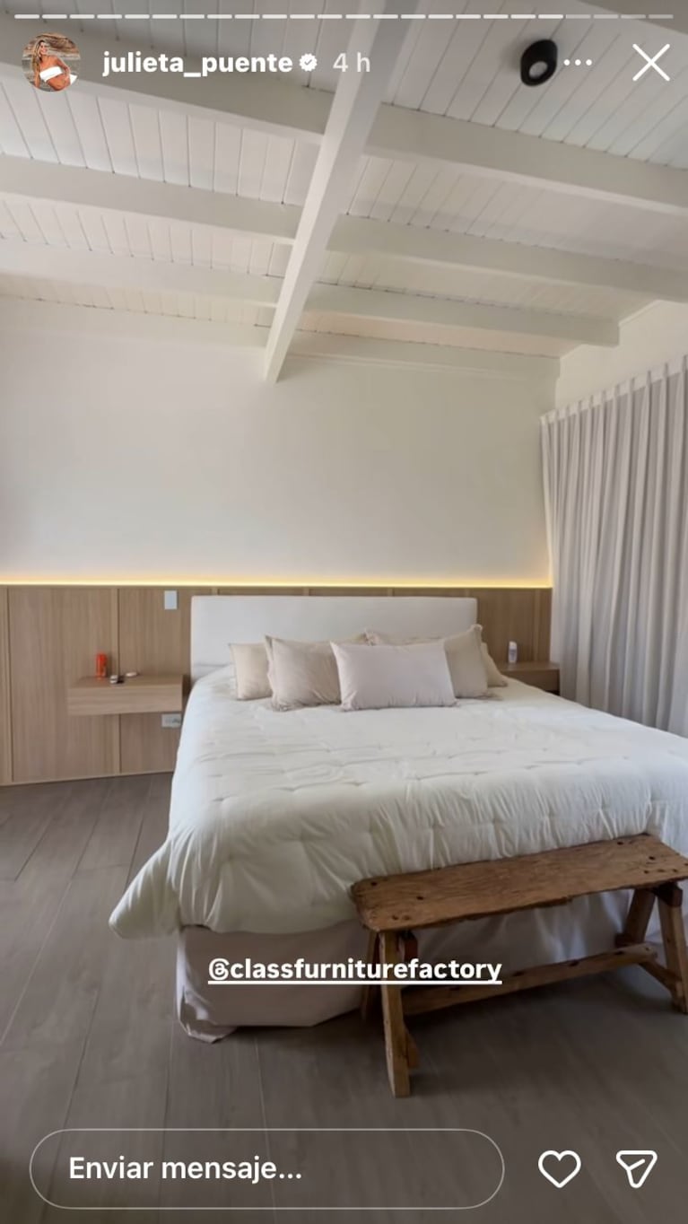 Juli Puente mostró cómo quedó su casa a un año de la mudanza (Foto: Instagram/@julieta_puente).