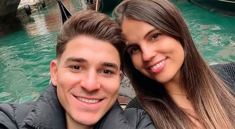 Julián Álvarez y Emilia Ferrero fueron padres por primera vez (Foto: redes sociales).