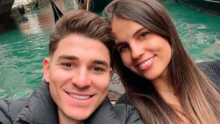 Julián Álvarez y Emilia Ferrero fueron padres por primera vez (Foto: redes sociales).