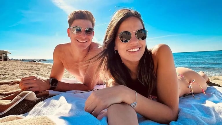 Julián Álvarez y Emilia Ferrero, juntos desde la adolescencia