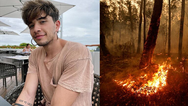 Julián se está cuestionando sus hábitos de consumo por el incendio en Australia.