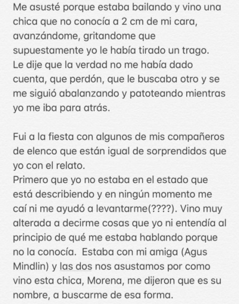 Julián Serrano fue acusado por la cantante Dakillah Warapp de agredirla en una fiesta: la respuesta del actor