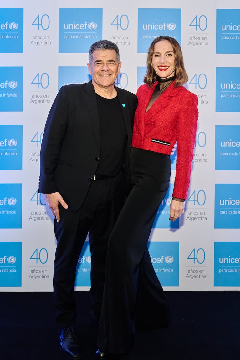 Julián Weich y Natalia Oreiro. Foto: Unicef
