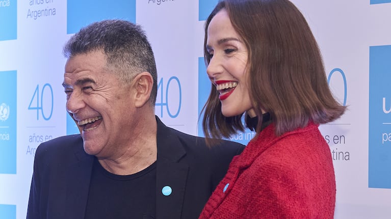 Julián Weich y Natalia Oreiro. Foto: Unicef Argentina