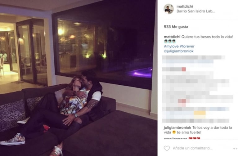 Juliana Giambroni confirmó que ya convive con Matías Di Chiara, tras anunciar su boda en Instagram: "Nos mudamos a Nordelta"