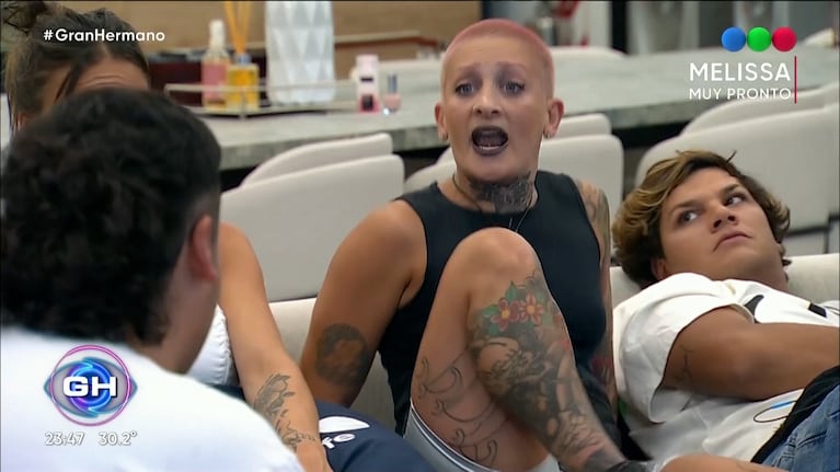 Juliana Scaglione (Furia) en Gran Hermano (Captura Telefe)