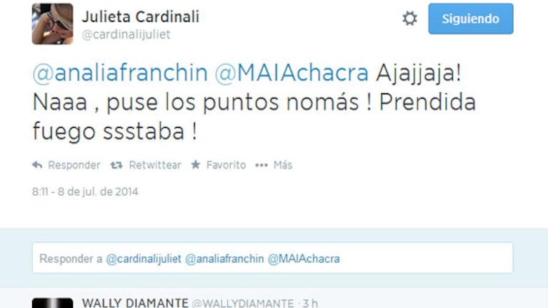 Julieta Cardinali y un violento cruce en el teatro Maipo. (Foto: captura de Twitter)