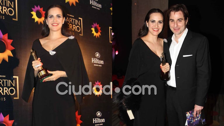 Julieta Díaz y su marido, Brent Federighi en los Martín Fierro (Fotos: Archivo Ciudad.com /Movilpress).