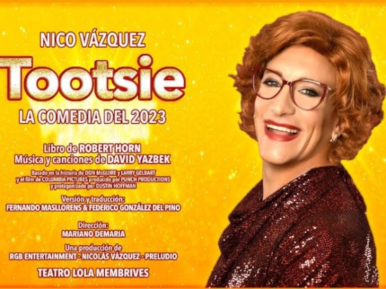 Julieta Nair Calvo actuará en Tootsie, la nueva obra de Nico Vázquez