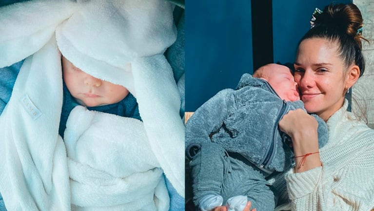 Julieta Nair Calvo compartió las fotos más lindas con su bebé.
