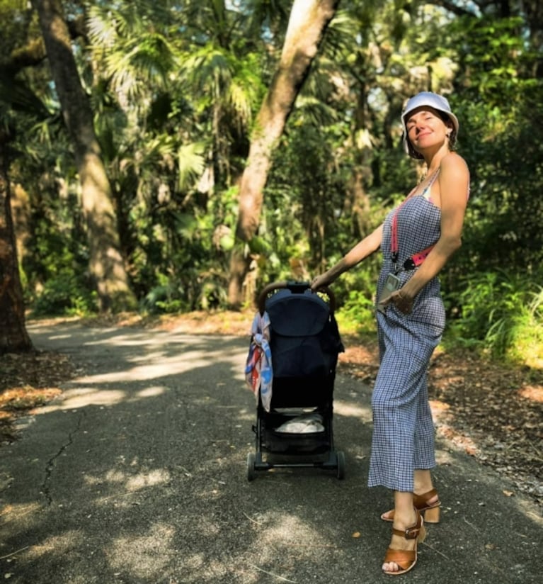 Julieta Nair Calvo compartió las tiernas fotos de sus vacaciones con su hijo en Miami