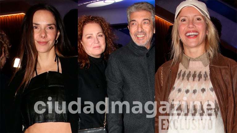 Julieta Nair Calvo, Florencia Bas, Ricardo Darín y Laurita Fernández en el estreno de Hairspray (Fotos: Movilpress).