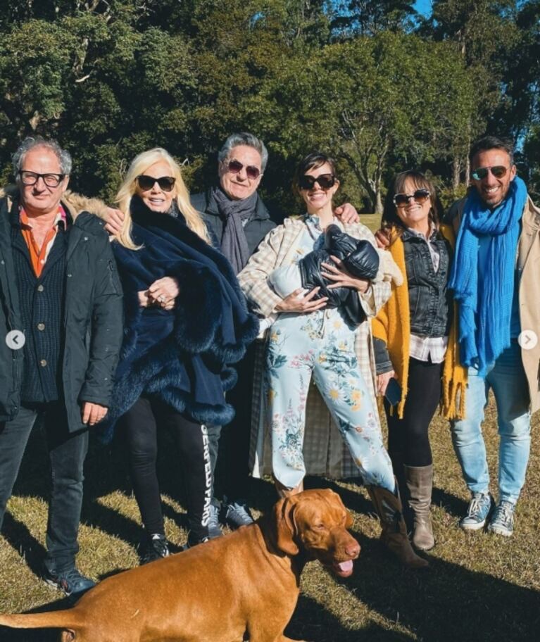 Julieta Nair Calvo y su bebé protagonizaron una divertida sesión de fotos con Su Giménez en Uruguay